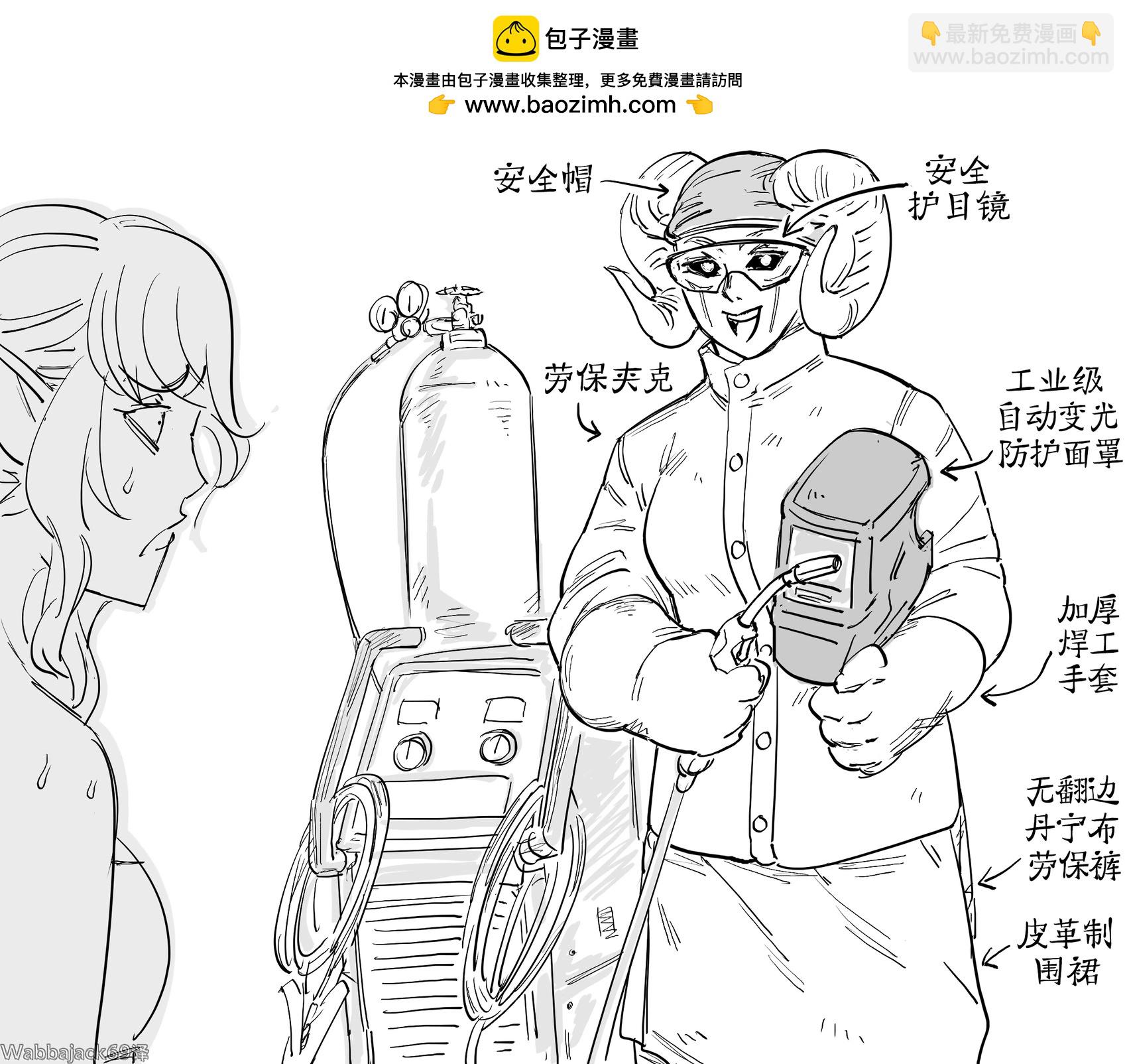 Baalbuddy漫畫小短篇 - 魅魔向精靈介紹工作安全注意事項 - 1