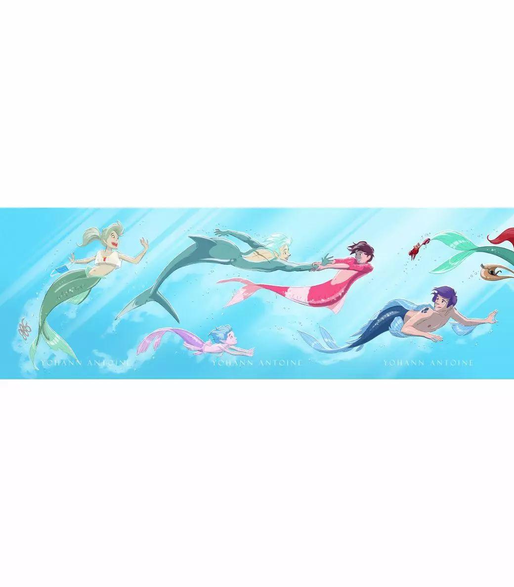 被海洋垃圾污染後的小美人魚 - 同人圖76 - 1