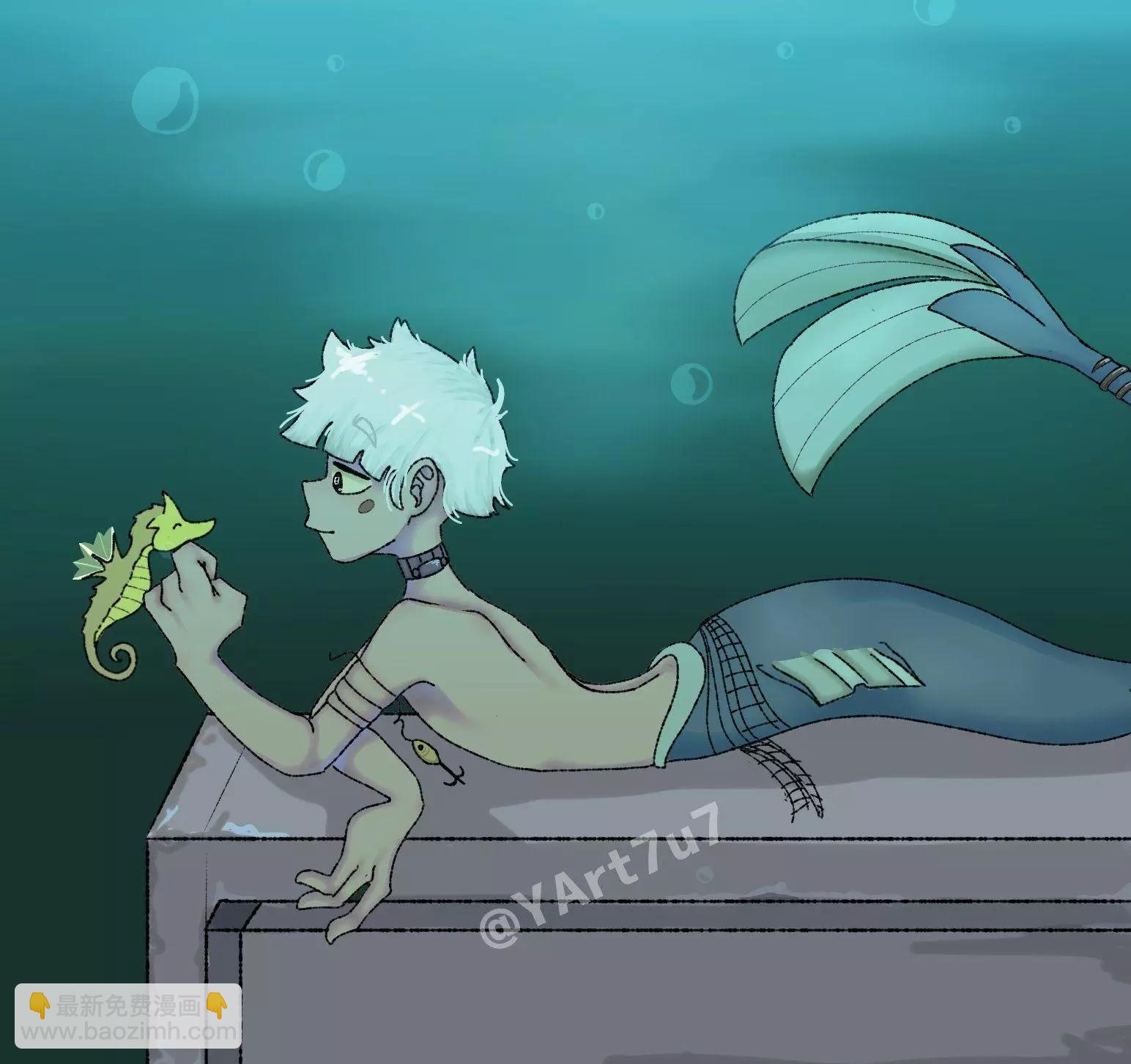 被海洋垃圾污染後的小美人魚 - 同人圖80 - 1