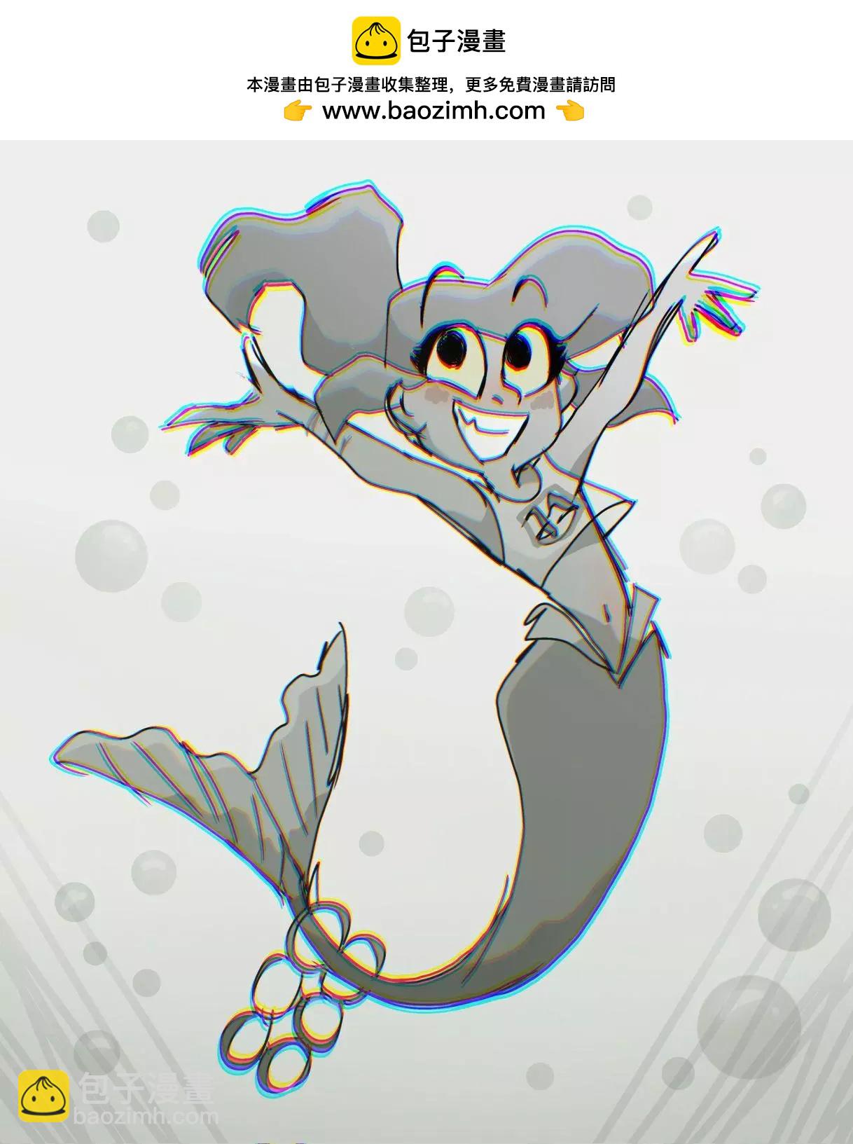 被海洋垃圾污染後的小美人魚 - 同人圖124 - 2