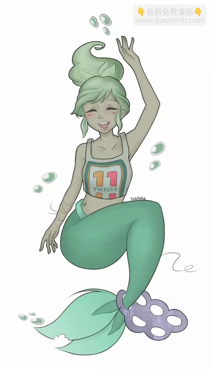被海洋垃圾污染後的小美人魚 - 同人圖124 - 1
