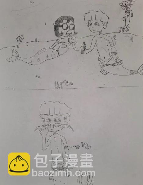 被海洋垃圾污染後的小美人魚 - 同人圖140 - 1