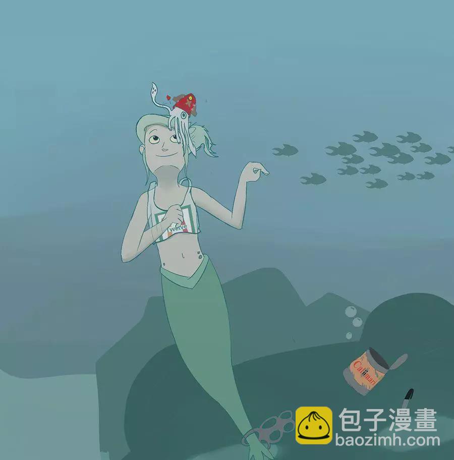 被海洋垃圾污染後的小美人魚 - 同人圖22 - 1