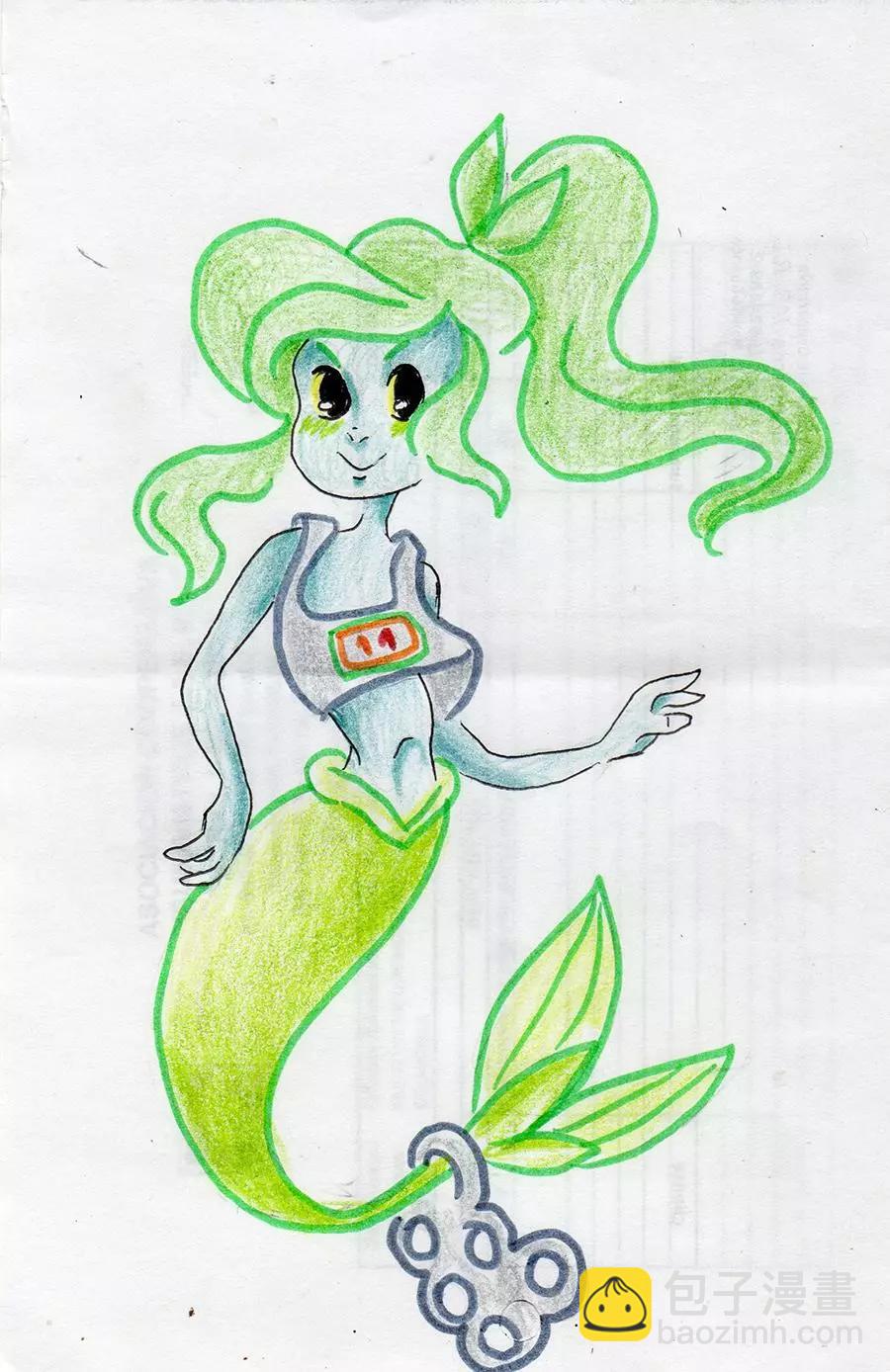 被海洋垃圾污染後的小美人魚 - 同人圖41 - 1