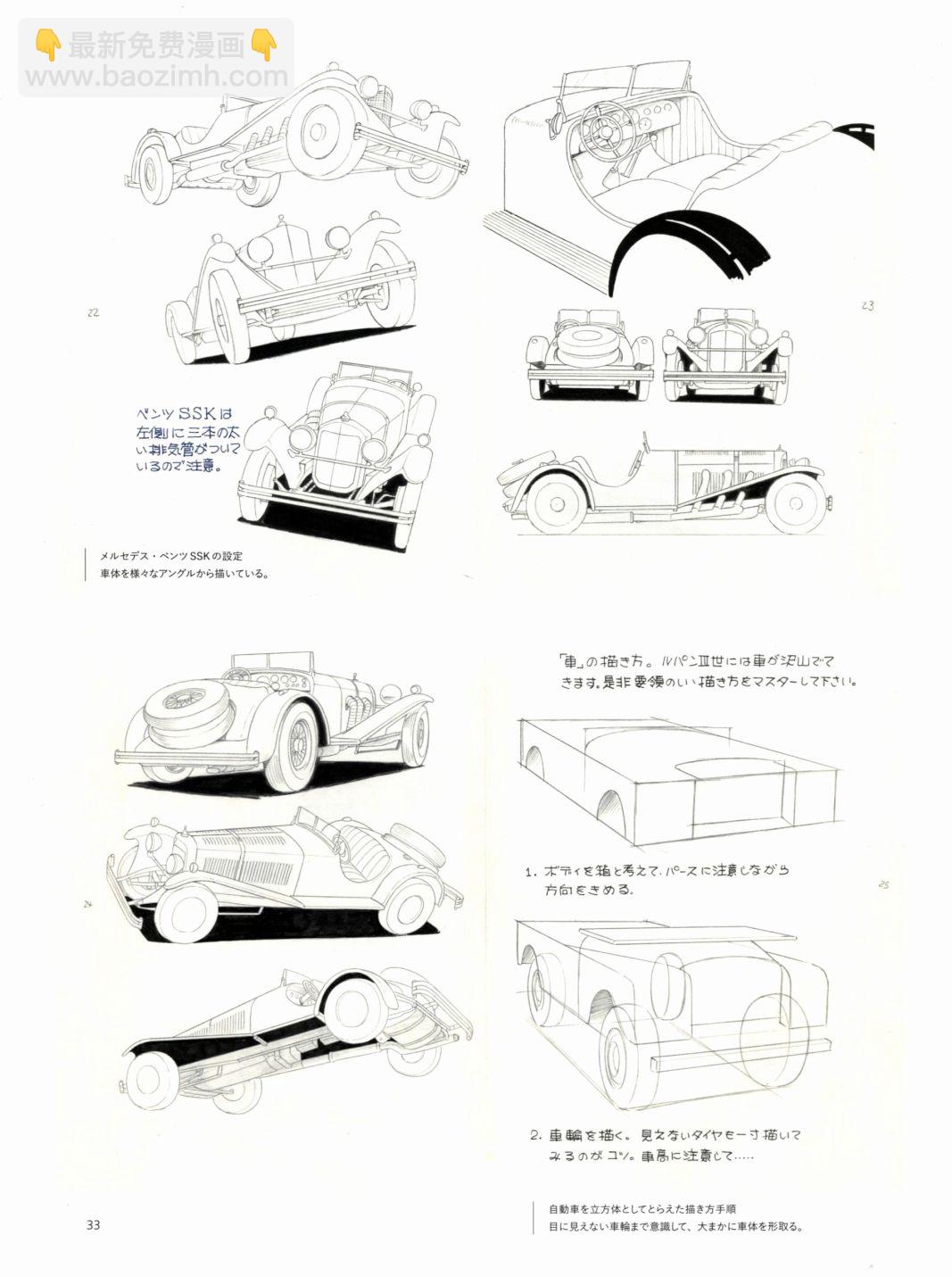 大塚康生畫集 - [魯邦三世]的車和火車(1/4) - 1