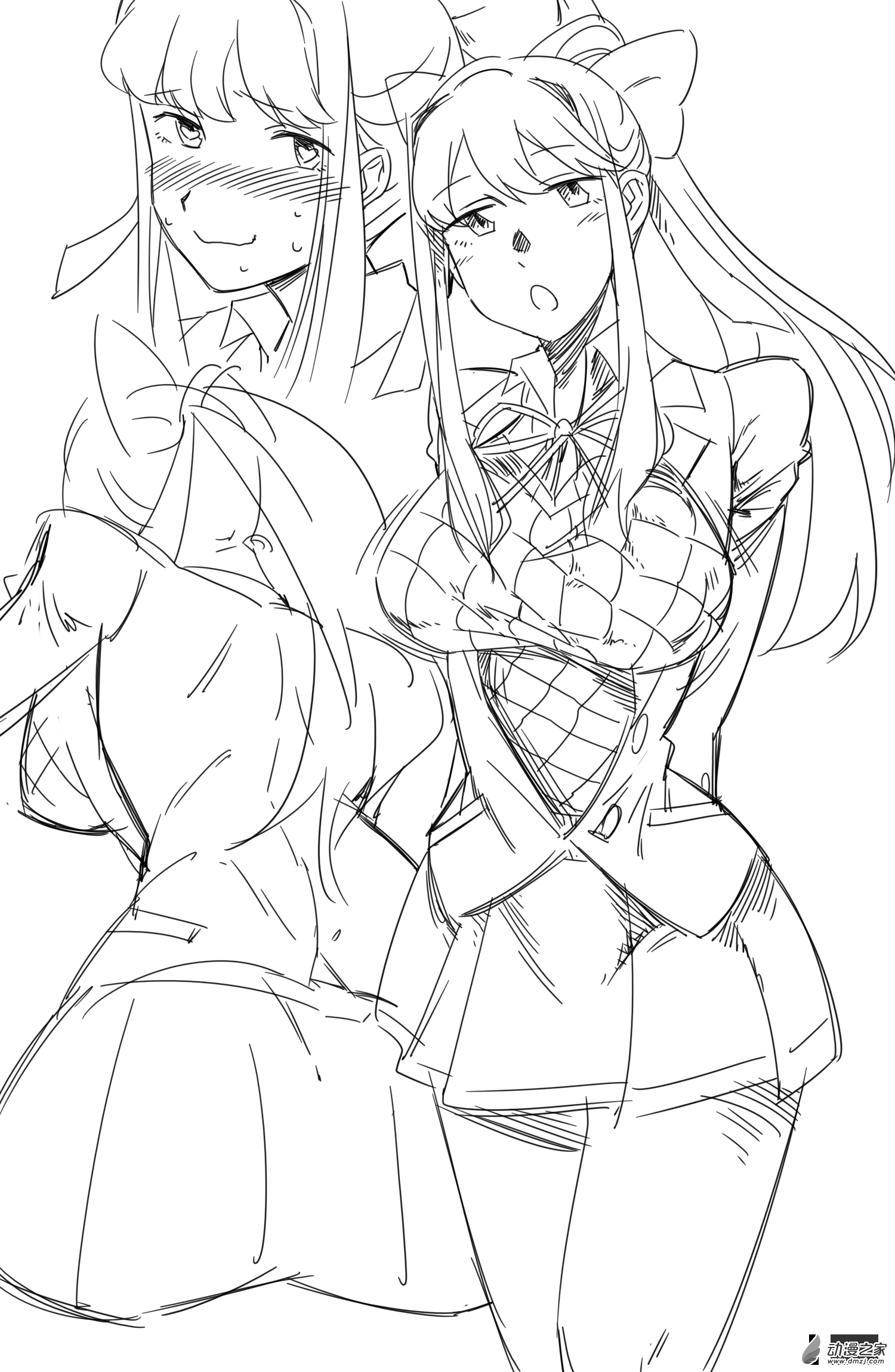 35 monika爆衣！-第35话