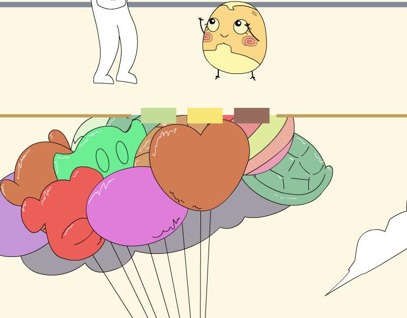 蕉綠麻麻和焦皮蛋寶 - 第一次擁有這麼多氣球 - 5