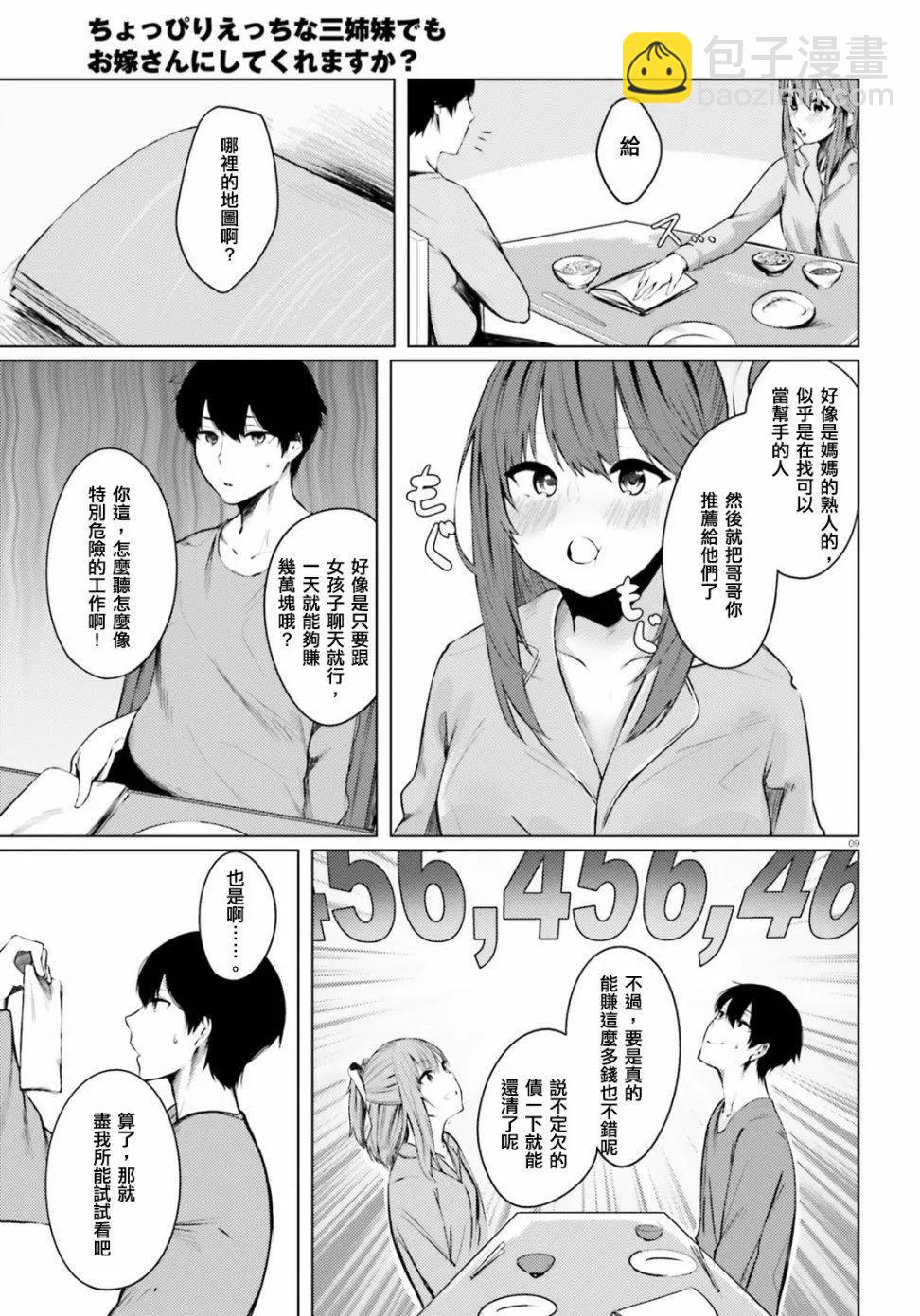 就算是稍微有點H的三姐妹，也能成爲新娘嗎? - 第01話 - 2