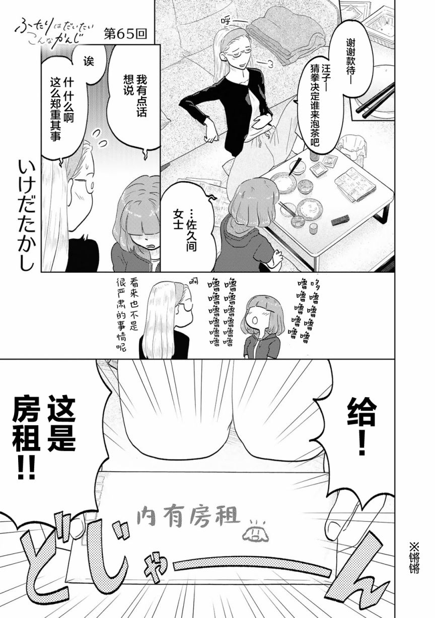 兩個人大概這種感覺 - 第65話 - 1