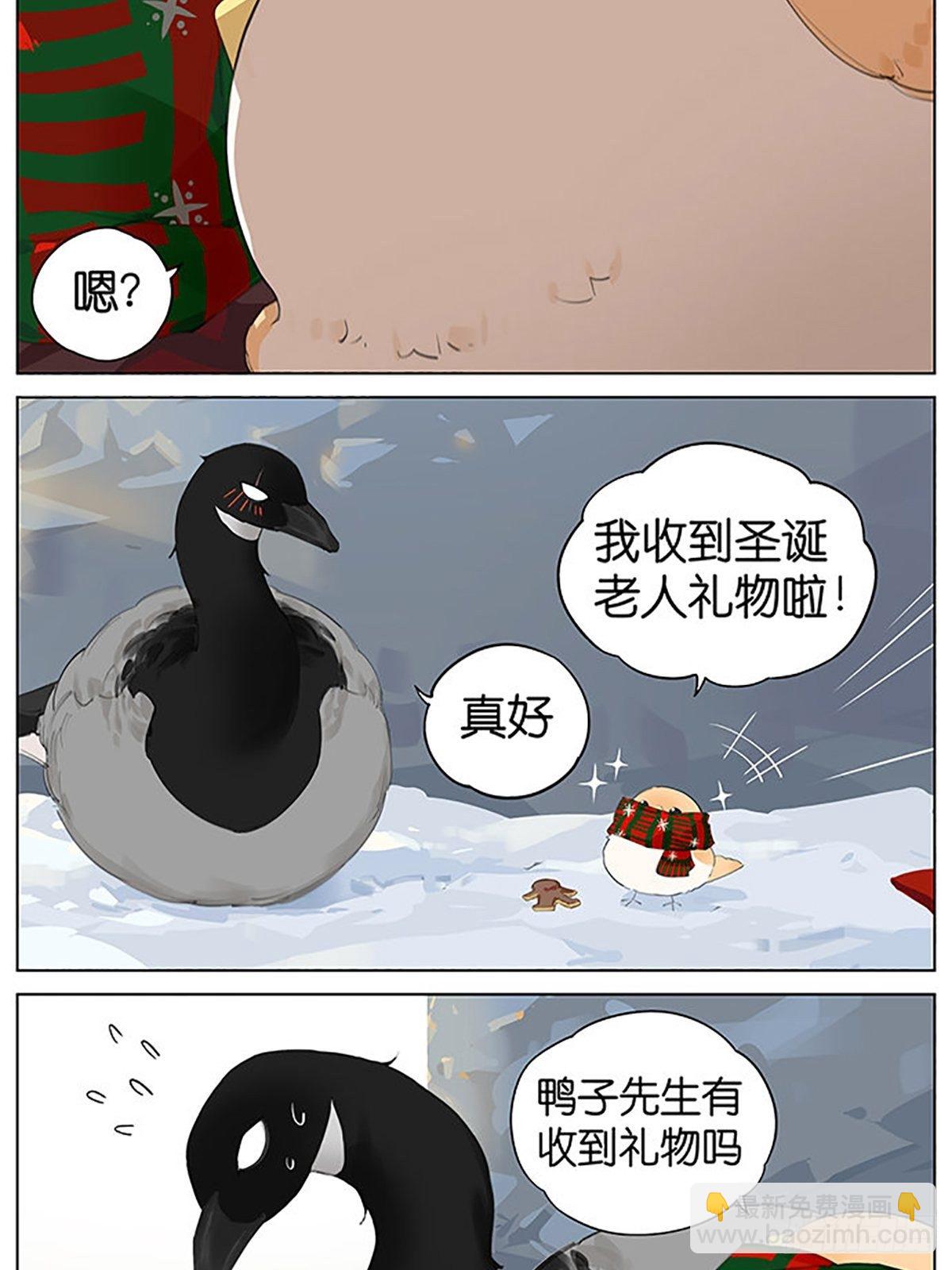 南方的鳥和北方的鳥 - 聖誕老人和鳥。 - 1