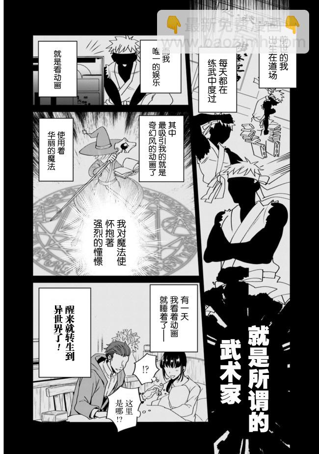 努力過頭的世界最強武鬥家，在魔法世界輕鬆過生活。 - 1話 - 3