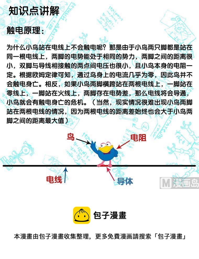 平博士密碼搞笑科普漫畫 - 03 大嘴叔的觸電危機 - 1