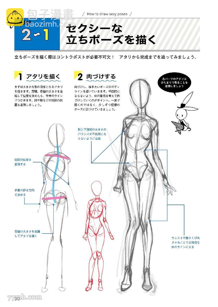 如何繪製性感角色姿勢-Kyachi著 - 第1話(1/3) - 1