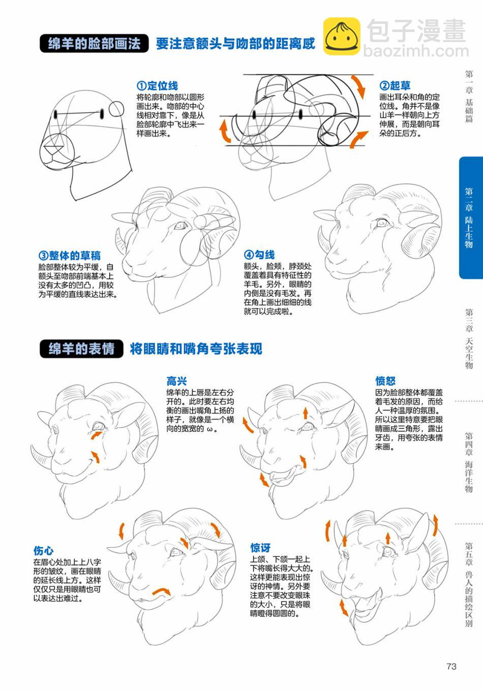 獸人的描繪方法 -從真實系獸人到抽象系獸人 - 第2.3話 陸上生物 有蹄類獸人的描繪方法 - 4