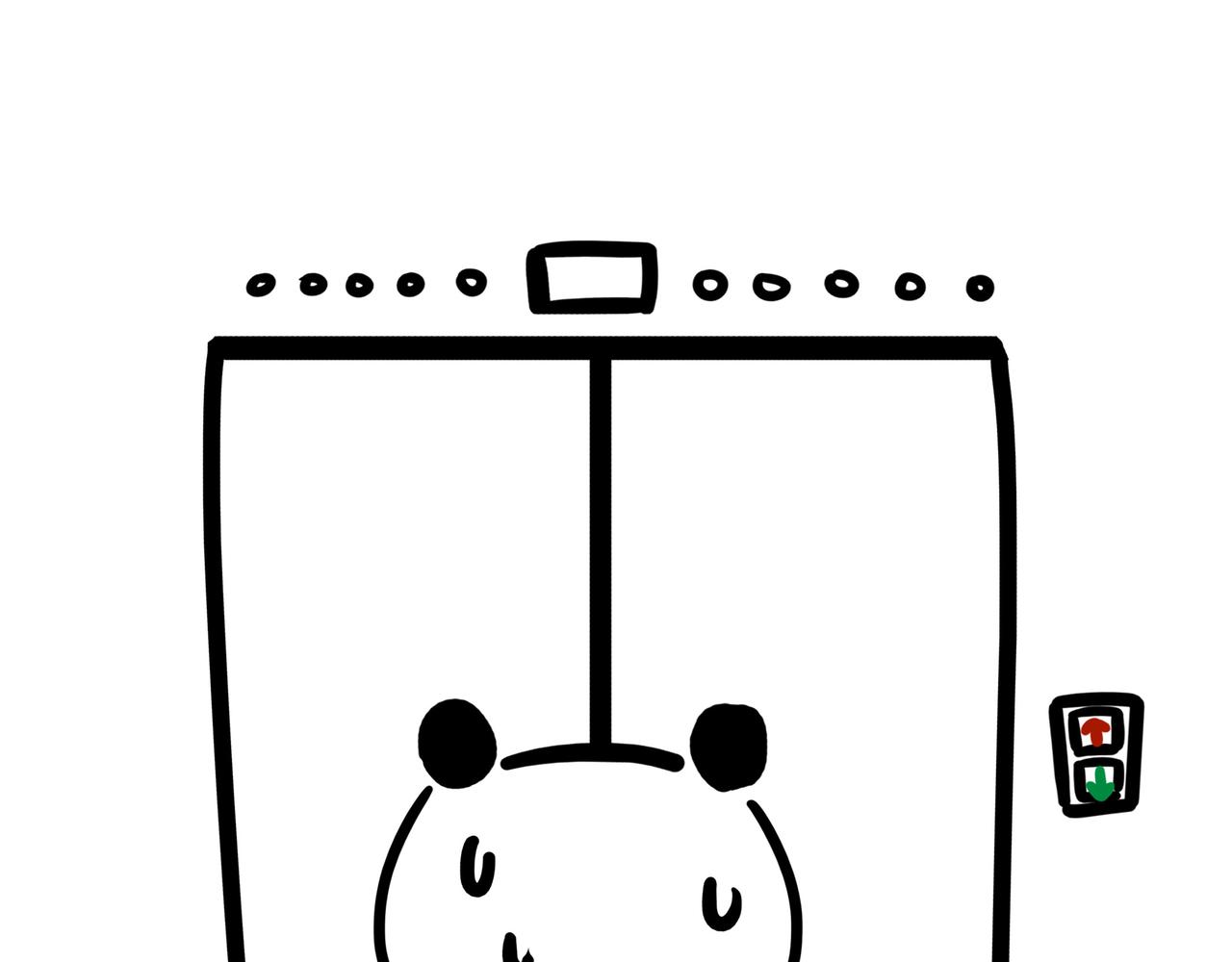 熊貓小基 - 第1話 電梯間 - 1