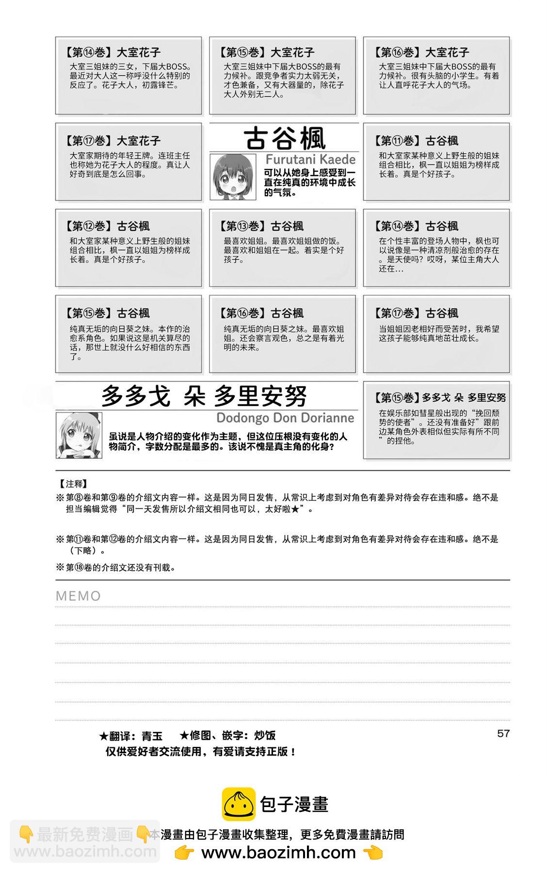 搖曳百合資料集 - 人物說明文變遷03 - 1