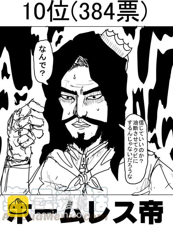 一拳超人 ONE原作版 - 第二次人氣投票(2/2) - 3