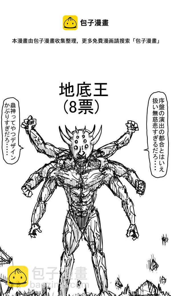 一拳超人 ONE原作版 - 第二次人氣投票(1/2) - 8