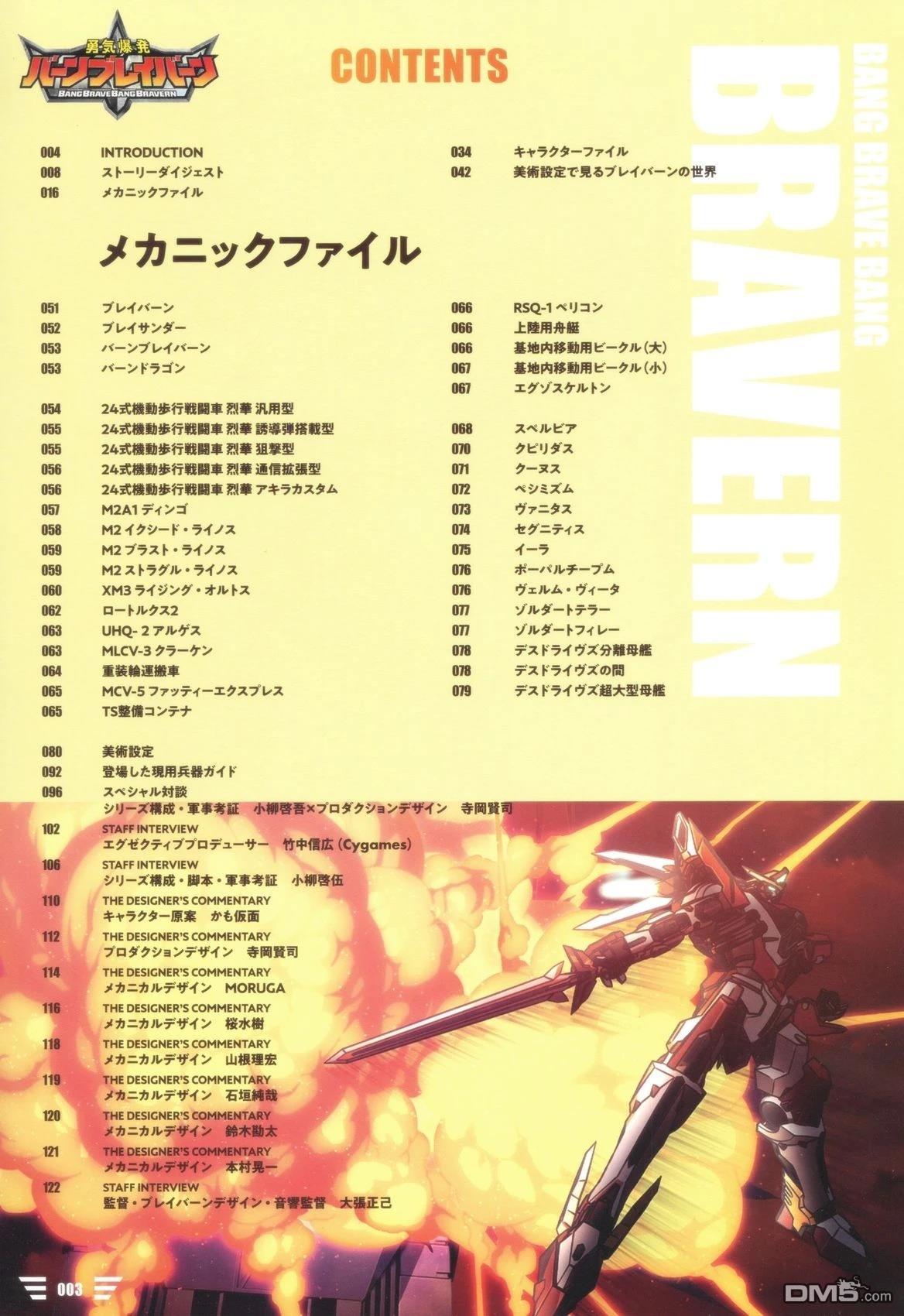 勇氣爆發BANG BRAVERN MECHANIC & WORLD COMPLETE BOOK - 設定集(1/3) - 5